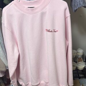 White Fox NWOT oversized M/L sweat shirt